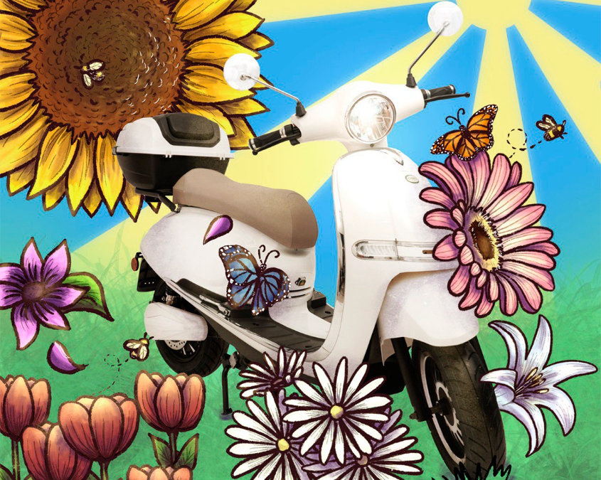 🌸💖 ¡LA PRIMAVERA LLEGÓ Y LAS MOTOS ELÉCTRICAS CANOMOBILITY SE LLENAN DE COLOR! 🌷🏍️